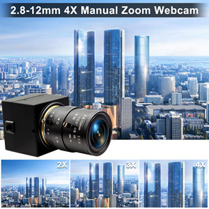 ELP 8MP USB Caméra Varifocale Manuelle 4X <span class=keywords><strong>Zoom</strong></span> CS 2.8-12mm Objectif HD 3264X2448 Caméra Industrielle UVC pour Appel Vidéo, <span class=keywords><strong>Zoom</strong></span> Surveillance - Product Image 3
