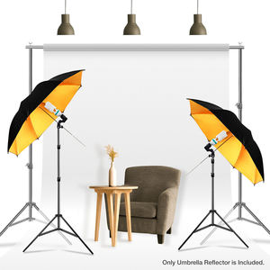 Paraguas de estudio fotográfico personalizado, paraguas de doble capa negro/dorado, luz cálida, suave, reflectante, accesorio fotográfico - Product Image 6