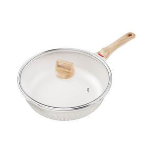 Sartén de piedra Maifan para cocina casera, 32 cm, antiadherente, redonda, con tapa, para cocina de inducción - Product Image 1