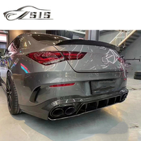 Diffuseur arrière en fibre de carbone W118 CLA35 CLA45 W118 2021-2023 ans Lèvres arrière Pare-chocs Spoiler Queue Pièces détachées automobiles