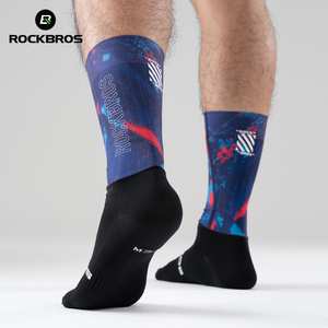 Chaussettes de compression pour le cyclisme ROCKBROS - Antibactériennes, respirantes, <span class=keywords><strong>mi</strong></span>-mollet, pour le vélo de route/VTT et la course à pied, unisexe - Product Image 6