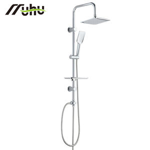Set Doccia a Colonna con 4 Funzioni ABS, Kit Doccia Regolabile a Risparmio Idrico in Acciaio Inox 304 per Appartamenti - Product Image 5