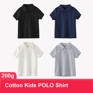 Nouvelle Arrivée T-shirt d'Été pour Enfants 100 % Coton, Personnalisable avec Logo, Hauts d'Uniforme Scolaire, Polo pour Garçons - Product Image 2