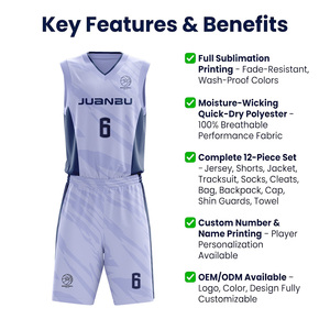 Maillot de basket-ball OEM personnalisé en gros, rétro, en mesh respirant, à séchage rapide, pour hommes, uniforme d'équipe de club - Product Image 3