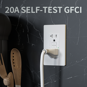 Mỹ Ổ cắm điện 125V gfci Outlet 20 AMP Chống giả mạo receptacle với LED chỉ số ánh sáng tự kiểm tra gfci Outlet - Product Image 5