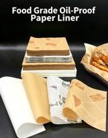 Papier d'emballage jetable écologique en PE résistant à la graisse et à l'eau de qualité alimentaire personnalisé pour sandwichs, hot-dogs et emballages alimentaires