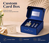 Boîte cadeau de luxe personnalisée pour parfum, avec insert en éponge de velours, boîte d'emballage de parfum avec logo personnalisé imprimé