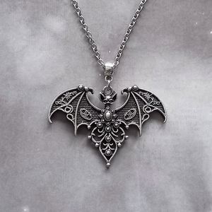 Collier ras du cou gothique punk vintage avec pendentif chauve-souris, bijoux Y2K, collier ras du cou gothique avec pendentif chauve-souris pour hommes et femmes, bijoux gothiques - Product Image 2