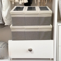 Boîte de rangement pliable pour vêtements et jouets, style tiroir, armoire de rangement pour vêtements, armoire de rangement compartimentée