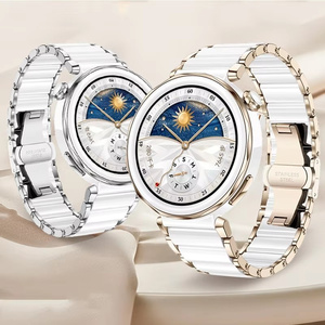 Correa de Reloj de Acero Inoxidable de Liberación Rápida de 18 mm para Mujer, Compatible con <span class=keywords><strong>Huawei</strong></span> Watch GT6, <span class=keywords><strong>GT</strong></span> 5, GT5 Pro - Product Image 6