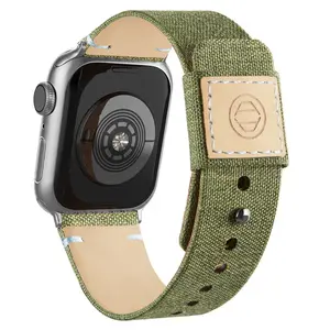 A-C002 Tali Jam Tangan Kulit Asli Mewah untuk Pria dan Wanita untuk Apple Watch Series SE 7 6 5 4 3 2 1