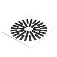 Diffuseur radial de haute qualité 600*36 avec cadre en fer et lame en plastique, motif soleil, grille de ventilation carrée pour climatisation centrale