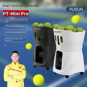 Macchina Lanciapalle da <span class=keywords><strong>Tennis</strong></span> Multifunzione Pusun Pt-mini <span class=keywords><strong>Pro</strong></span> Capacità 115 Palline Attrezzatura da Allenamento Portatile con Lancio Automatico - Product Image 2