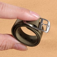 Bracelet de montre intelligente en nylon respirant de haute qualité, 20 mm, boucle en acier inoxydable réglable