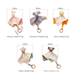 Trẻ sơ sinh bé Bộ Quà Tặng hồi giáo <span class=keywords><strong>Comforter</strong></span> Bunny an ninh chăn trẻ em 'Bộ đồ giường Bébé khăn Crochet stuffet bé phụ kiện sản phẩm - Product Image 3