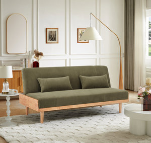 Canapé-lit convertible en velours réglable, lit futon inclinable, canapé-lit multifonctionnel pour la maison, le bureau et le salon d'hôtel - Product Image 3