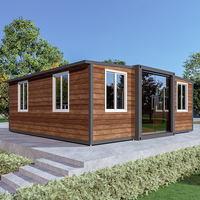 Maison conteneur préfabriquée moderne et mobile de 20 pieds, extensible, 3 chambres, en acier léger, portable, avec salle de bain, cuisine, pour hôtel/bureau