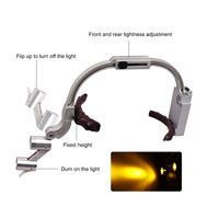 OEM Medical Dental Wireless Surgical Headlight 2.5X 3.5X Loupes Magnifier Plastic Operation Lamp Electric Vimel WM-JYPSL CE