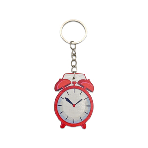 Customizable Wood Keychain Alarm Clock Digital Photo Printing Design for Students for Start of School Season