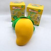 Jouet Squishy Géant Banane, Jouet Sensoriel Anti-Stress à Presser avec Visage d'Émotion de Dessin Animé, Cadeau de Fête pour Enfants et Adultes