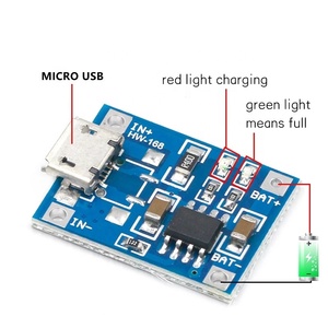 Placa de carga de batería <span class=keywords><strong>Lipo</strong></span>, módulo de carga de batería de litio, Mini puerto USB, bricolaje, <span class=keywords><strong>TP4056</strong></span>, 1A - Product Image 2