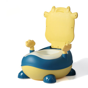 Siège de toilette en forme de vache Lebonni pour tout-petits avec couvercle et poignée, en matériau PP, chaise d'apprentissage de la propreté pour bébé - Product Image 5