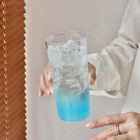 Creatief recht Collins glas gegraveerd highball glas voor mojito, sap, fruitwijn, cocktails, koude dranken, restaurant, bar, groothandel