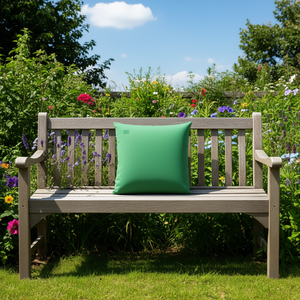 Cojín para banco de jardín, tela Oxford verde, 26 x 26 pulgadas, resistente al agua, extraíble, lavable, cojín cuadrado - Product Image 2