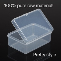 Boîte de rangement en plastique PP scellée, petite, durable et recyclable, pour les pinces à papier de bureau