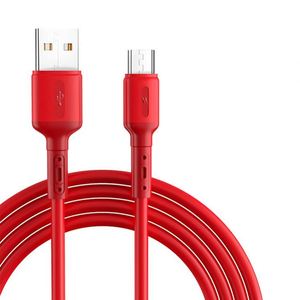 Großhandel Flüssigsilikon Weiches Gummi Micro-USB-Kabel 3A Schnelllade-Datenkabel für iOS Typ-C Android Mobiltelefon UCB06 - Product Image 6