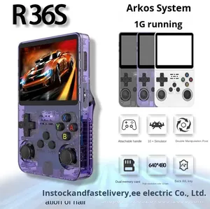 1G Running Open Source Consola de juegos portátil Nuevo R36S Retro para GBA Arcade Classic FC <span class=keywords><strong>PSP</strong></span> portátil con comunicación Wi-Fi - Product Image 3