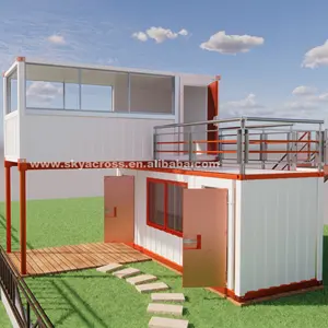 Modernes Design Produkt Fertighaus Container haus 2 Schlafzimmer Fertighaus Container mit Bad Wohnzimmer Küche