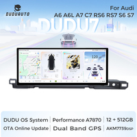DUDUAUTO DUDU7 untuk Audi A6L 2012-2018 Modifikasi Android Khusus Mobil Layar Navigasi GPS Multimedia Dalam Mobil