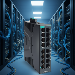 Moxa สวิตช์จัดการกิกะบิตแบบ SDS-G3016-T สวิตช์อีเธอร์เน็ตสำหรับอุตสาหกรรม16พอร์ตระบบเครือข่ายระดับองค์กร802.3 24V - Product Image 3