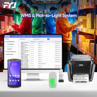 Pick to Light System with LED Buzzer Electronic Tags + Warehouse in Out Inventory Management Software WMS