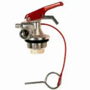 Dry powder valve for fire extinguisher