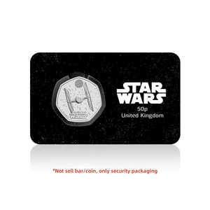 BU <strong>UK</strong> 50 TIE Fighter bar Brilliant Packaging Mint Release Unique Lenticular Coin Plastic Clamshell Case - Product Image 2