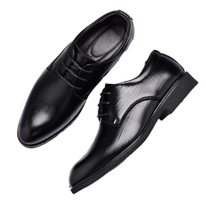 <span class=keywords><strong>Scarpe</strong></span> da sposa Casual alla moda in pelle da uomo con motivo a tinta unita stringato - Product Image 2