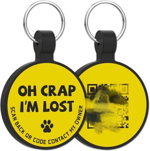 Thẻ Cho Chó Khắc Mã <span class=keywords><strong>QR</strong></span> Cho Chó Mèo Vòng Cổ Quyến Rũ Vi Mạch-Thẻ ID Giảm Thanh Silicon Cho Thú Cưng - Product Image 3