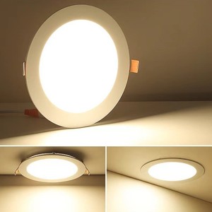 Panel de Luz <span class=keywords><strong>LED</strong></span> Empotrable Ultra Delgado, Redondo y Cuadrado, para Iluminación Interior - Product Image 4