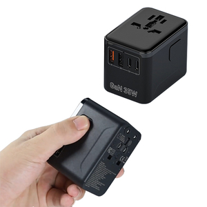 อะแดปเตอร์แปลงไฟสำหรับเดินทางทั่วโลก 5 ช่องเสียบ 2 ช่อง USB-A 3 ช่อง Type-C 35W รองรับปลั๊กไฟ EU/UK/AU/US - Product Image 5