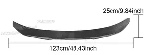 สปอยเลอร์หลังรถยนต์ สปอยเลอร์ปีกหลังทรง PSM สำหรับ BMW ซีรีส์ 3 รุ่น F30 F35 F80 M3 ปี 2012 - 2019 อุปกรณ์ตกแต่งรถยนต์ - Product Image 6