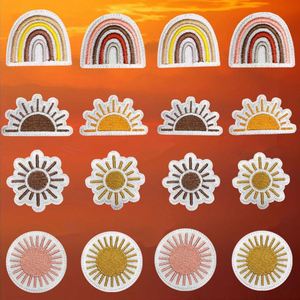 แผ่นปะรูปสายรุ้งสำหรับเสื้อผ้า ขายส่ง หมวก ผ้าทอ แผ่นปะปักลายรีดร้อน - Product Image 1