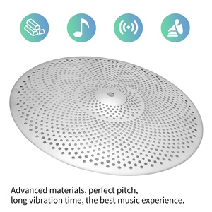 AOOLOO Juego de Platillos de Bajo Volumen: Platillo Hi-Hat Silencioso de 14 Pulgadas, Platillos Crash de 16+18 Pulgadas, Platillo Ride de 20 Pulgadas, Platillos de Aleación, Gong Profesional - Product Image 2