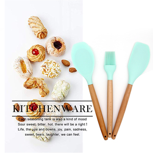<span class=keywords><strong>Vendeur</strong></span> Chaud d'amazon Naturel Bois Outil De <span class=keywords><strong>Cuisine</strong></span> Ensemble D'ustensiles de <span class=keywords><strong>Cuisine</strong></span> <span class=keywords><strong>En</strong></span> Silicone - Product Image 3
