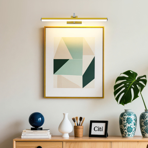 Lámpara de Espejo LED de Diseño Moderno para Montar en la Pared, con Clasificación IP44, para Baño, Sala de Estar, Dormitorio, Hotel, en Color Dorado/Negro - Product Image 4