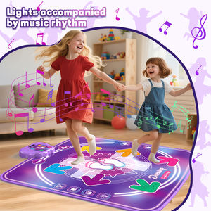 बच्चों के लिए 6-इन-1 संगीत लय खेल और शैक्षिक फिटनेस 6 प्रमुख विशेषताओं के साथ ब्लूटूथ पियानो नृत्य चटाई के लिए 6 कुंजी - Product Image 1