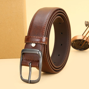 <span class=keywords><strong>Ceinture</strong></span> Homme en Cuir PU Vintage Polyvalente de Haute Qualité, <span class=keywords><strong>Ceinture</strong></span> de Costume Marron Tendance pour Gentleman d'Affaires - Product Image 3