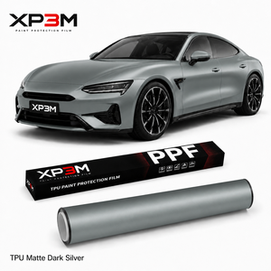 ฟิล์มใสกันรอยรถยนต์ XP3M สีเงินด้านแบบซาติน TPU ความหนา 7.5 มิล ซ่อมแซมตัวเองได้ ป้องกันรอยขีดข่วน ป้องกันการเหลือง ขนาด 1.52x15 เมตร - Product Image 1
