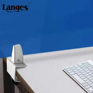 Layar Meja Kantor Sekolah Logam Campuran Aluminium, Klem Partisi Klem C Desktop